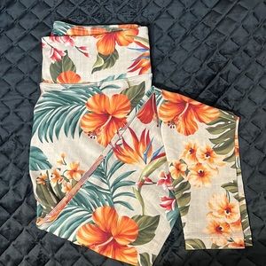 Aviator Nation KAUAI FULL LENGTH PERFORMANCE LEGGINGS- VINTAGE WHITE